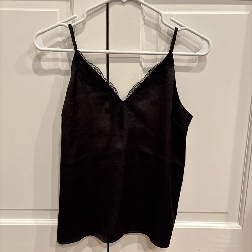 Express Black Lace Loose Tank Top